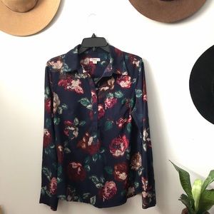 Long sleeve floral Merona blouse